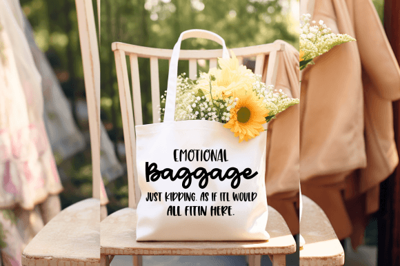 Emotional Baggage SVG, Funny Quote Svg