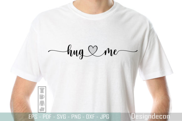 Hug Me - Continuous One Line Calligraphy