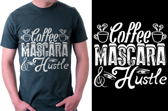 Makeup Quote Design, Coffee Mascara H